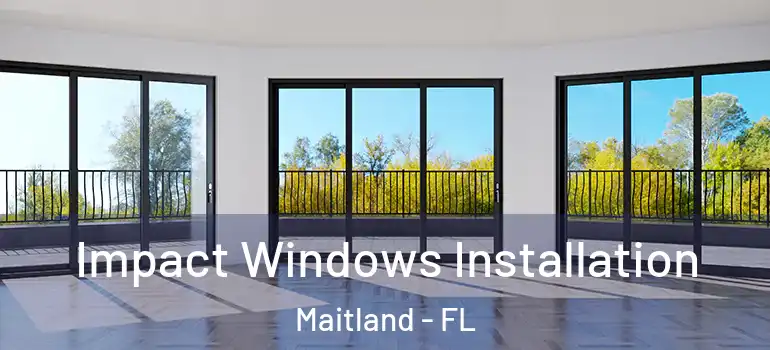  Impact Windows Installation Maitland - FL